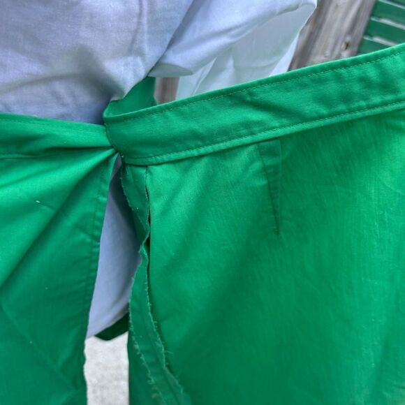 Vintage Green Embroidered wrap Skirt and top - Picture 7 of 7